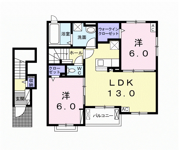 ソフィアフルールⅠの間取り