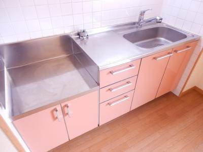 エルソレイユのキッチン|ガスコンロ設置可