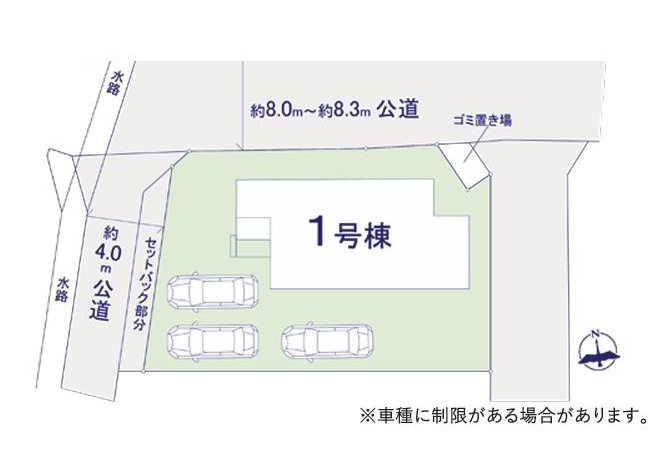 ひたちなか市高場7期　新築戸建の区画図