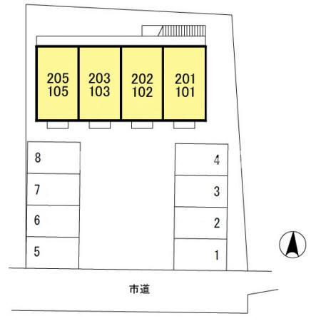 メゾン･フレッサの区画図|高崎、前橋のお部屋探しはエンドスケープまで！お客様の理想お聞かせ下さい♪