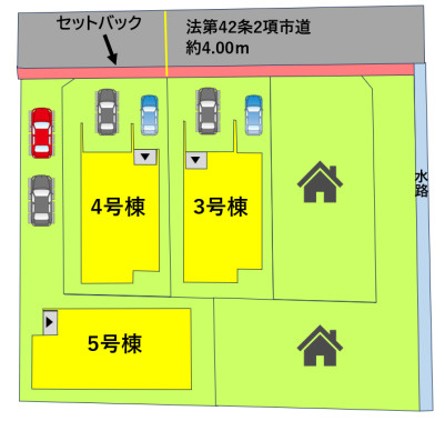 よかタウン／南区御幸西2丁目4期／5号棟の区画図