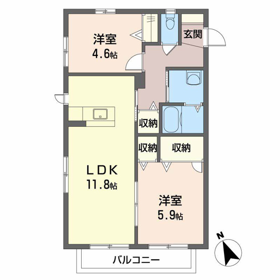 【間取り】 | Uハイツカリス