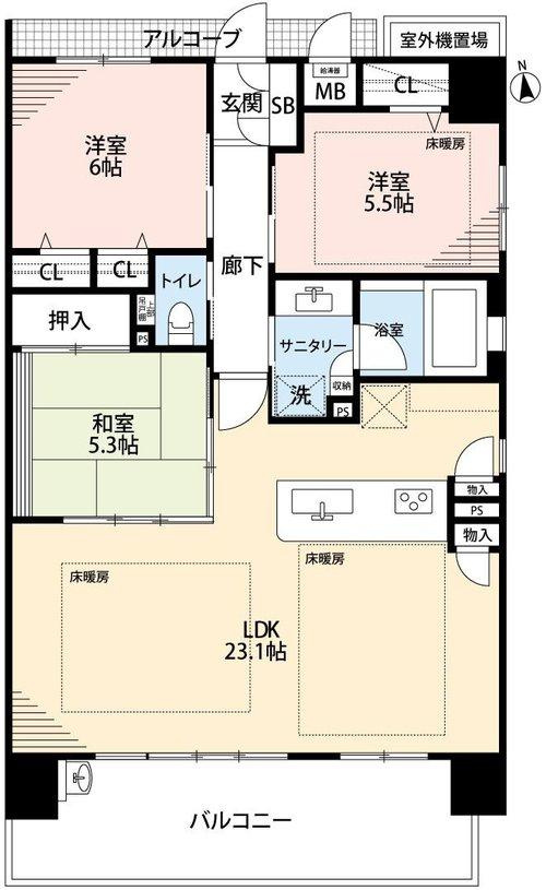 アルファステイツ田寺の間取り|間取図