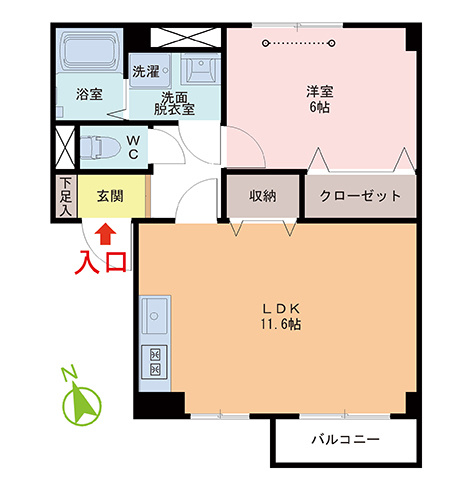 イースト・カーサ 3rd の間取り