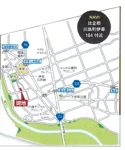 仲介手数料無料　川島町伊草2期　新築戸建　全８棟の地図