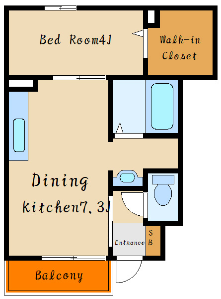 サンガーデン高津橋の間取り|パース写真
