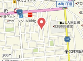 【地図】 | 北見市常磐町３丁目３５４外３筆　売地