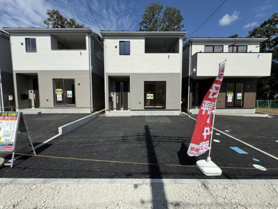 【駐車場】 | 柏市新逆井１丁目新築戸建【土南部小学校：4分】 | 3号棟駐車スペース・並列２台駐車可