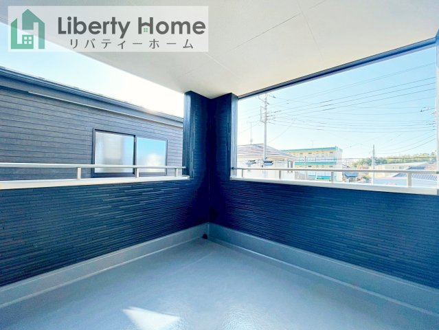 ひたちなか市堀口第4　新築戸建　1号棟のバルコニー