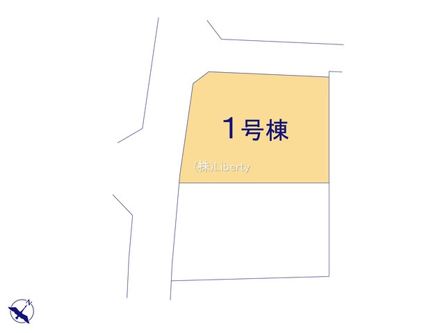 ひたちなか市堀口第4　新築戸建　1号棟の区画図