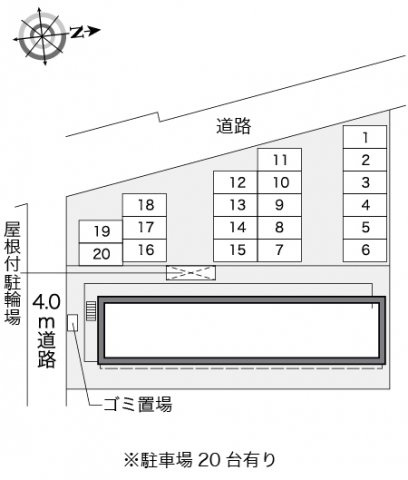 レオパレスルーチェの区画図