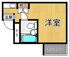 ハイツ甲東パート２の間取り