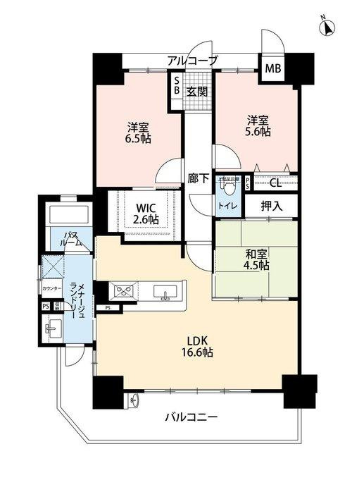 アルファスマート姫路市役所南の間取り|間取図
