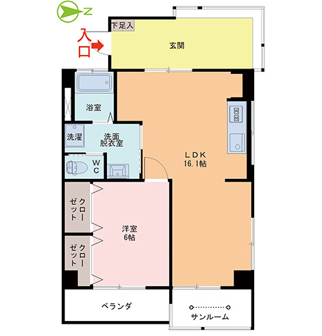 Sun Bloomの間取り