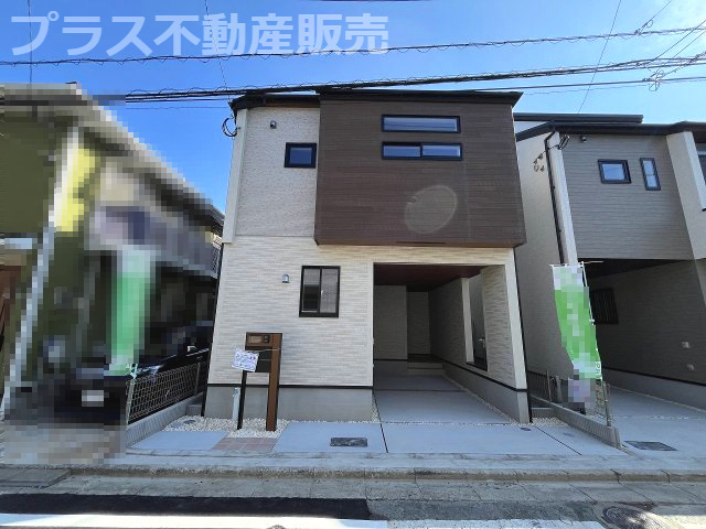 【外観】 | 福岡市早良区飯倉3丁目　2号棟（全2棟）【仲介手数料無料・0円】 | 完成しました。物件内部もご見学頂けます。プラス不動産販売にお任せ下さい。