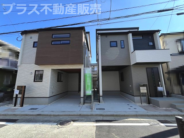 【外観】 | 福岡市早良区飯倉3丁目　2号棟（全2棟）【仲介手数料無料・0円】 | 現地写真。プラス不動産販売なら、現場の全ての棟をまとめてご見学頂けます。