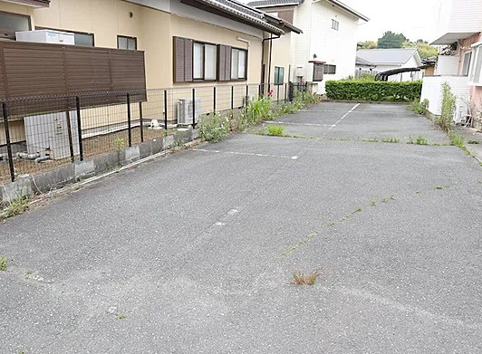 いわき市久之浜町　一棟アパートの駐車場
