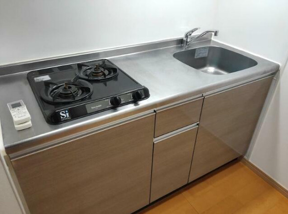 グレースコート桜新町　二人入居可　角部屋　防犯カメラ　テラスのキッチン