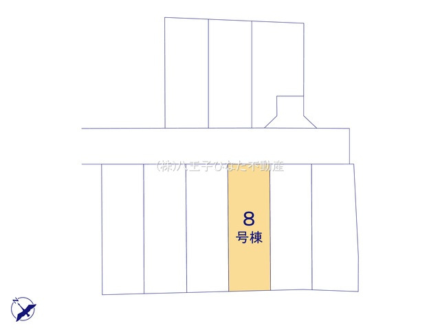 『八王子市新築戸建て』八王子市1549-3【仲介手数料無料】　１６期の区画図|～仲介手数料無料☆八王子ひなた不動産～　八王子市下恩方町　新築戸建て