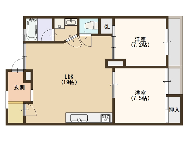 【間取り】 | トーカイプラザ壱番館