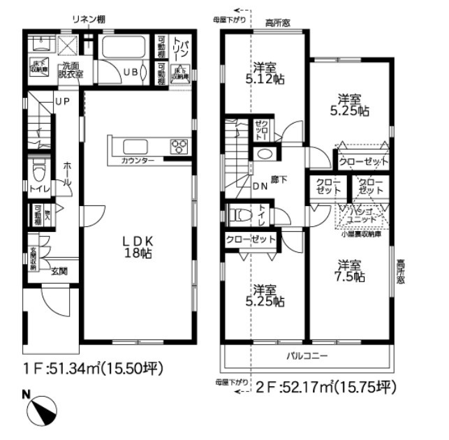 茅ヶ崎市甘沼３期　新築戸建　全4棟4号棟の外観