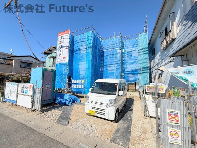 吉川市新栄2丁目　新築戸建　全1棟の外観|現地の写真になります。