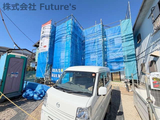 吉川市新栄2丁目　新築戸建　全1棟の外観|現地の写真になります。