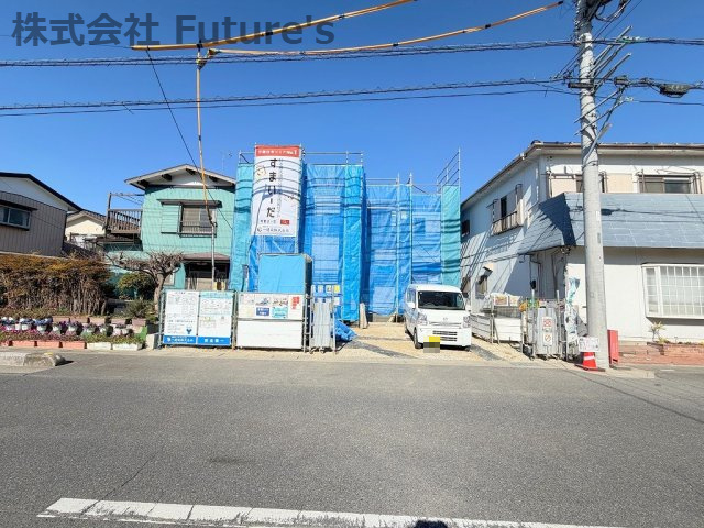 吉川市新栄2丁目　新築戸建　全1棟の外観|現地の写真になります。