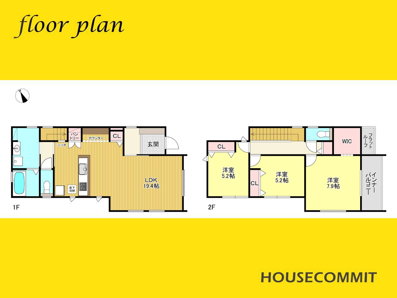 新築戸建　成田市郷部　2号棟の間取り