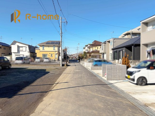 取手市青柳第3期　新築戸建て　7号棟の前面道路含む現地写真|堂々！建物完成♪実際のお部屋をご見学可能です♪
ご見学が一番の資料！お気軽にお問い合わせ下さい♪