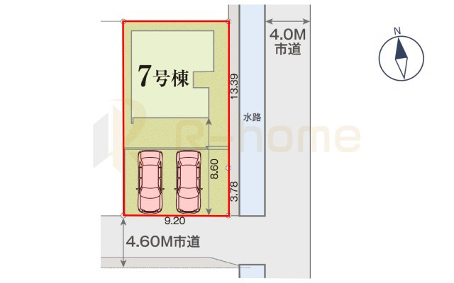 取手市青柳第3期　新築戸建て　7号棟の区画図|大きなお買い物だからこそ、メリット・デメリットを伝えさせて頂きます。
R-homeにお任せください♪