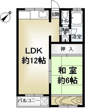 マンション桂風の間取り
