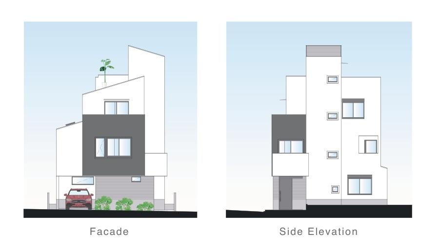 中延２丁目売地の外観パース