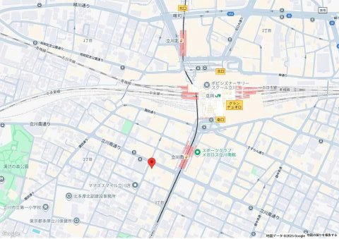 立川市柴崎町３丁目の事務所の地図