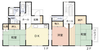 【間取り】 | 千葉市中央区松ヶ丘町　中古戸建　大森台駅　