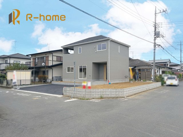 笠間市旭町第7　新築戸建て　1号棟の外観|ご予約を頂ければ、『平日』はもちろん『早朝』や『夜間』もご見学可能です♪お気軽にお申し付けください♪