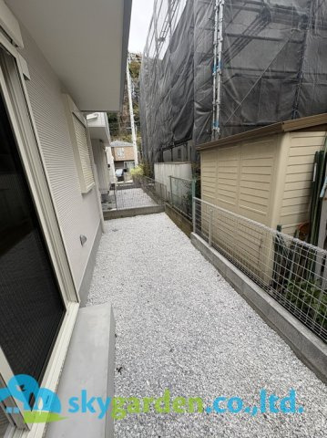 藤沢市西富2丁目　新築戸建　全1棟1号棟の庭|お庭も活用できます