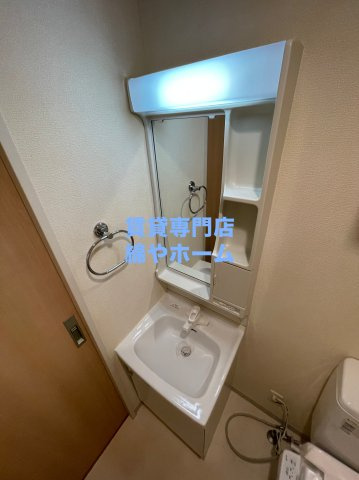 エステムプラザ難波WESTⅡプレディアの洗面所|忙しい朝には欠かせない洗面所です