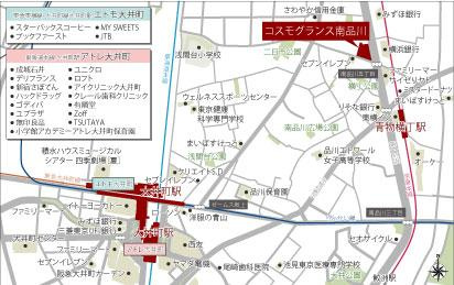 コスモグランス南品川の地図