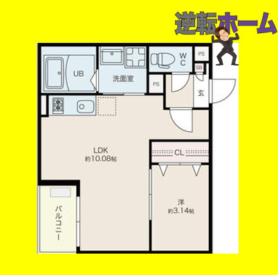 Jack biwajimaⅢ　名古屋市賃貸　仲介手数料無料の間取り