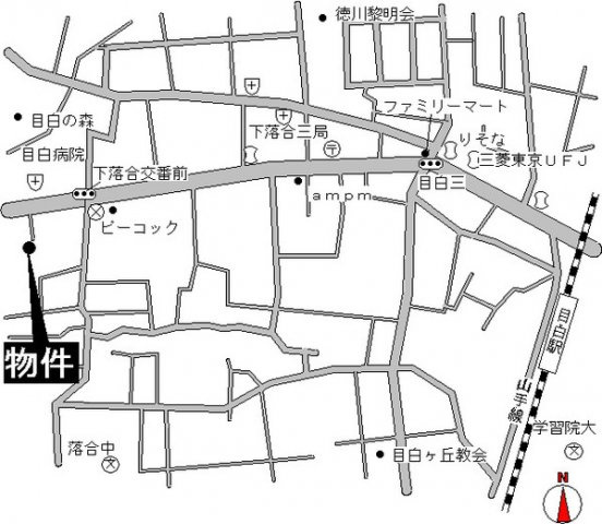 サンギャザー下落合の地図|地図（同一仕様写真）