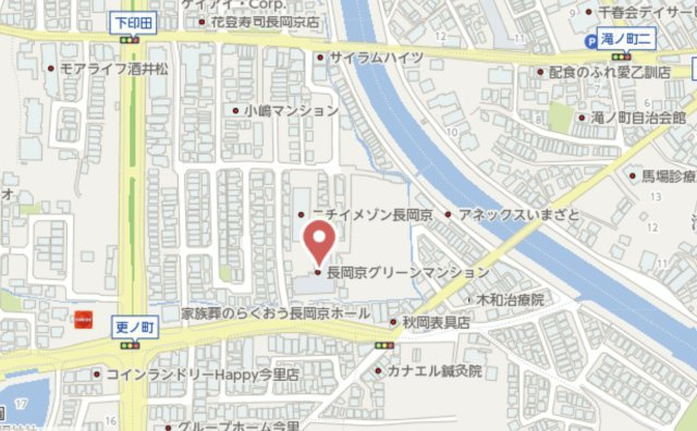 長岡京グリーンマンション　7階の地図