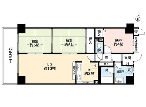 ライオンズマンション北鈴蘭台第二の間取り|間取図