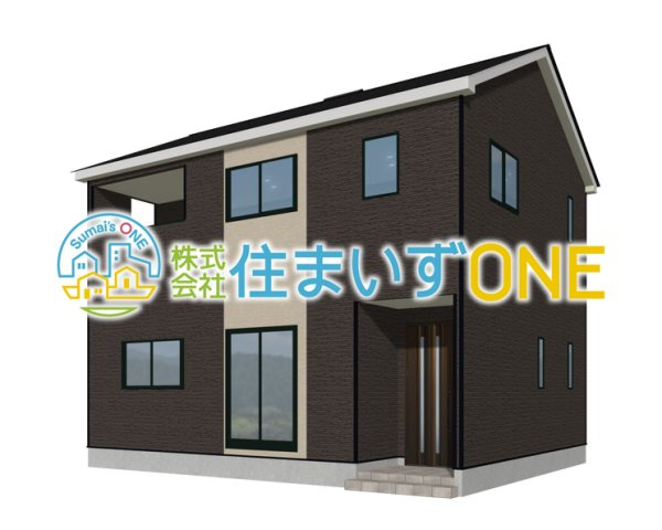 【外観パース】 | 新築分譲住宅　山形市吉野宿　第1　全2棟 | ☆２号棟☆
４ＬＤＫ＋駐車3台以上可◎
周辺環境に溶け込みやすいシンプルなデザインが魅力です！