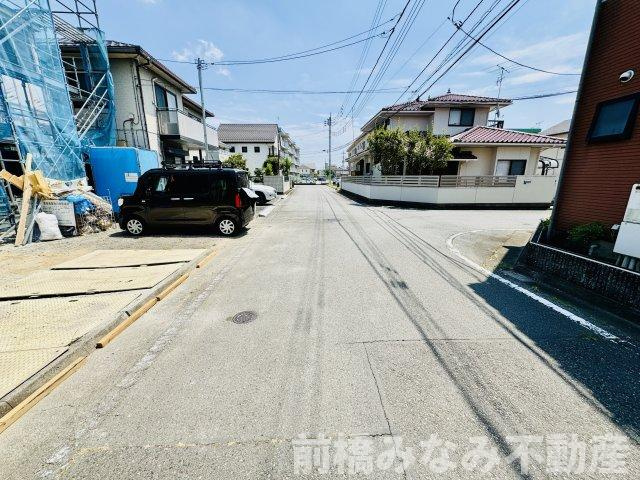 前橋市朝日町三丁目　限定1棟　ハートフルタウン　新築建売の前面道路含む現地写真|前面道路含む現地写真です