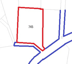 里吉1丁目売地の土地図
