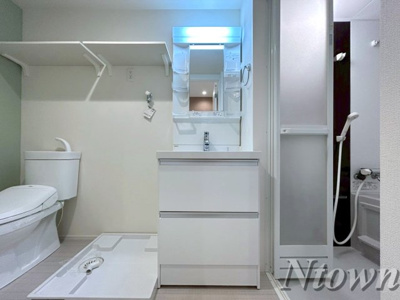 【独立洗面台】 | ハーモニーテラス高道町Ⅵ | 使いやすい洗面所