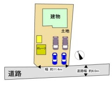 【区画図】 | 加須市芋茎中古戸建て
