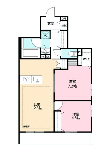 エトワールヴァリ　プリミエの間取り