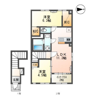 【間取り】 | 仮称）東根市神町西4丁目新築アパート